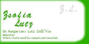 zsofia lutz business card